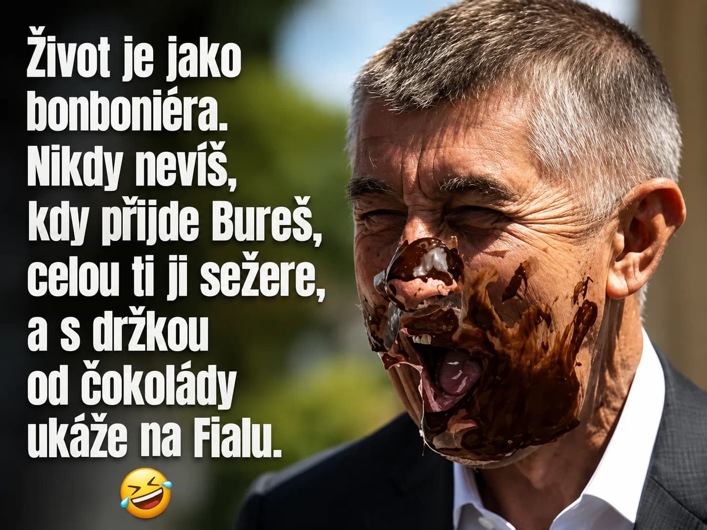 Politická karikatura na téma přehazování odpovědnosti